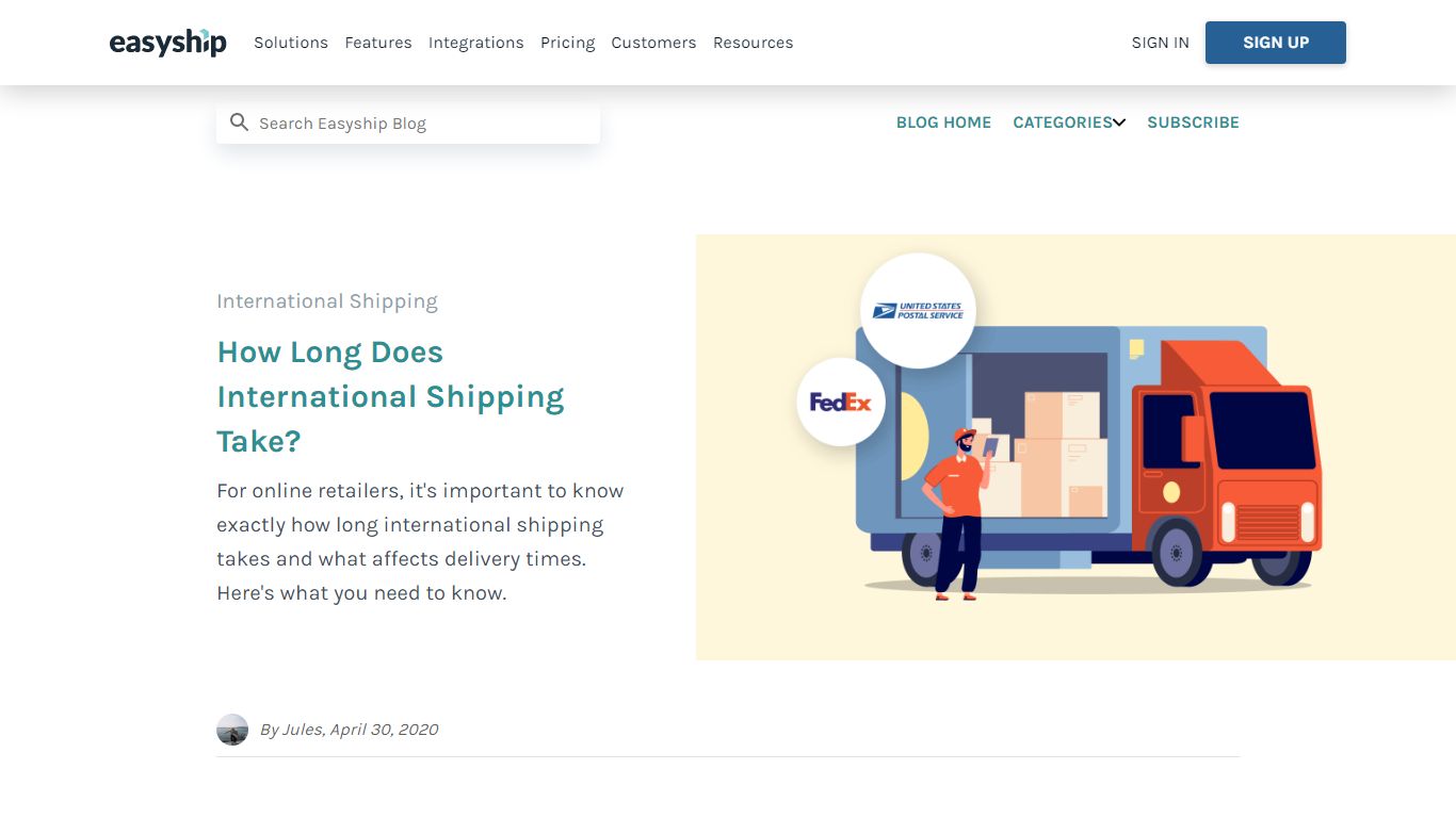 How Long Does International Shipping Take? | Easyship Blog